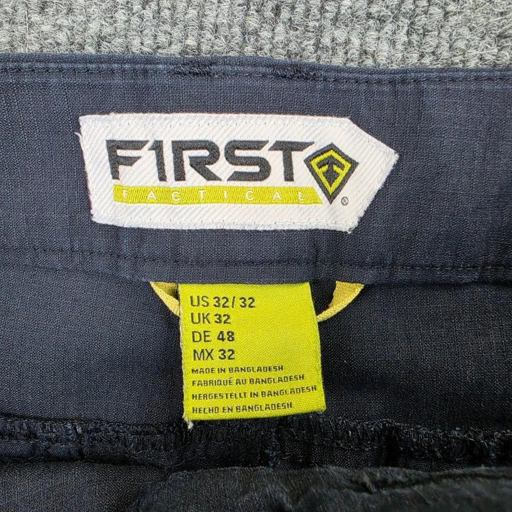 First Tactical V2 Pants Mens 32x32 Cargo Utility Work Midnight Navy Blue Ripstop